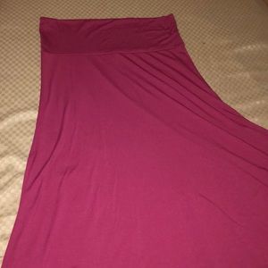 L dark pink LuLaRoe maxi